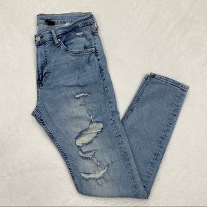 H&M Super Skinny Distressed High Rise Jeans